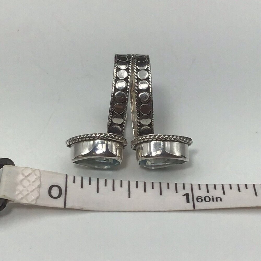 Sterling Silver Blue Topaz Ring Size 6 - Picture 8 of 12
